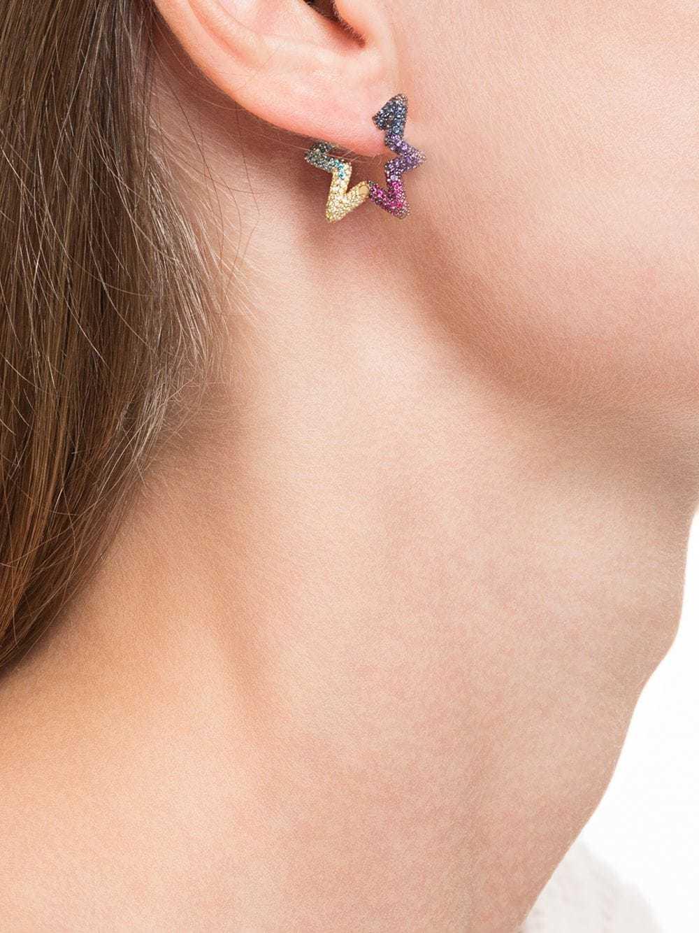 Fashion Color Diamond Five-Pointed Star Earrings Jewelry
