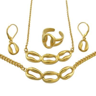 Stainless Steel Promotion Gold Jewelry Gift Set