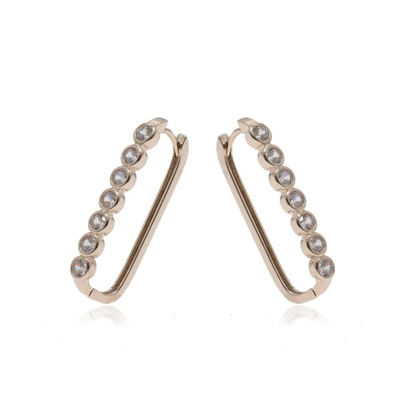 Fashion Women′ S Cubic Zirconia Drop Earrings