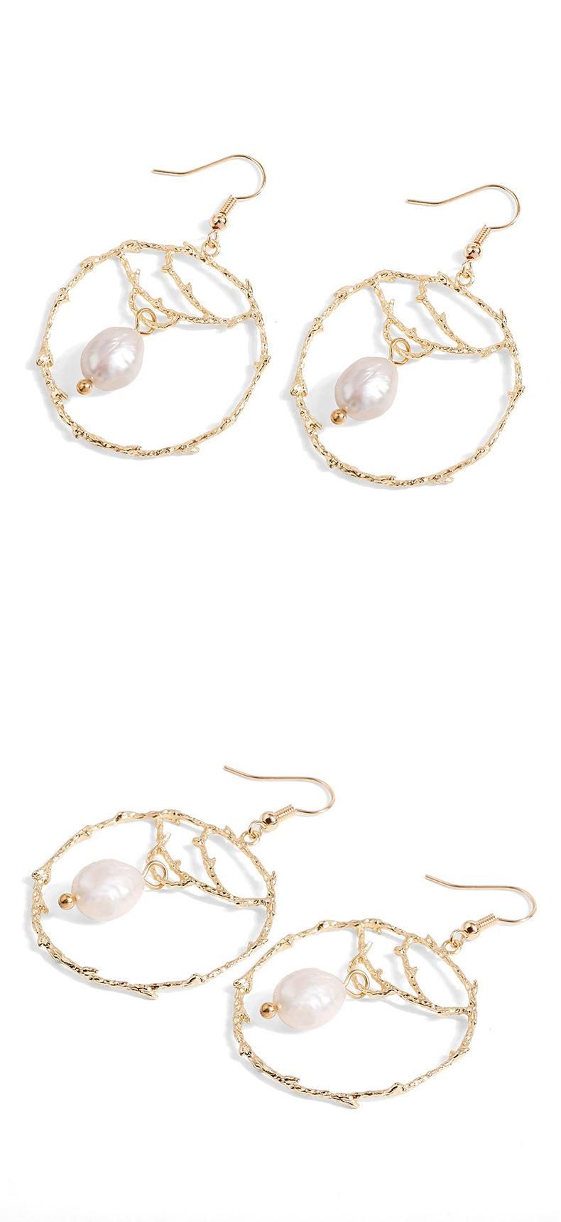 Fashion Jewelry Rond Pearl Drop Earring