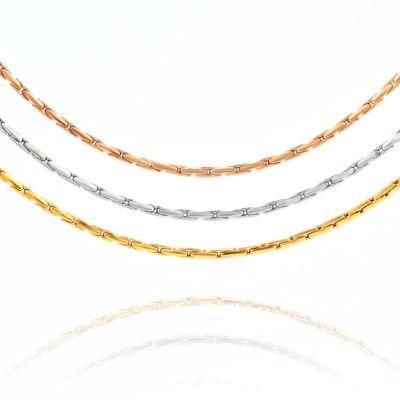 316L Stainless Steel Gold Plated Jewelry Round Wire Cable Boston Chain for Beaded Necklace Bracelet Design