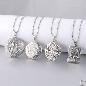 Fashion Allah Photo Necklace Jewelry Book Box Pendant for Men Women Memorial Jewelry
