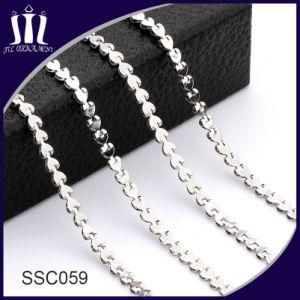 Fashion Stainless Steel Link Chain Heart Shape for Necklace