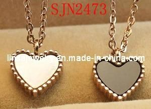 Fashion Shell Jewelry Heart Shaped Stainless Steel Pendant