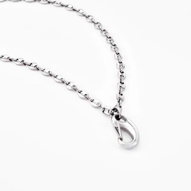 New Fashion Accessories Clasper Pendant Fashion Jewelry Coffie Bean Chain Necklace