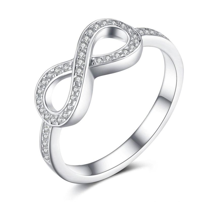 Silver Infinite Eternal fashion Jewelry Women Promise Rings Design