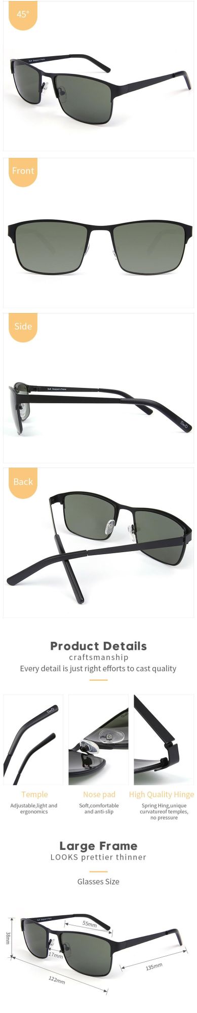 New Arrivals Fashionable Metal Polarized Custom Sunglasses Sun Glasses Lentes De Sol