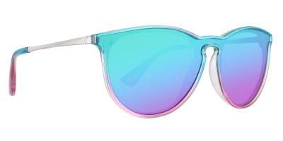 Wholesale Fashion Sunglasses UV400 Round Bright Mirror One-Piece Lens