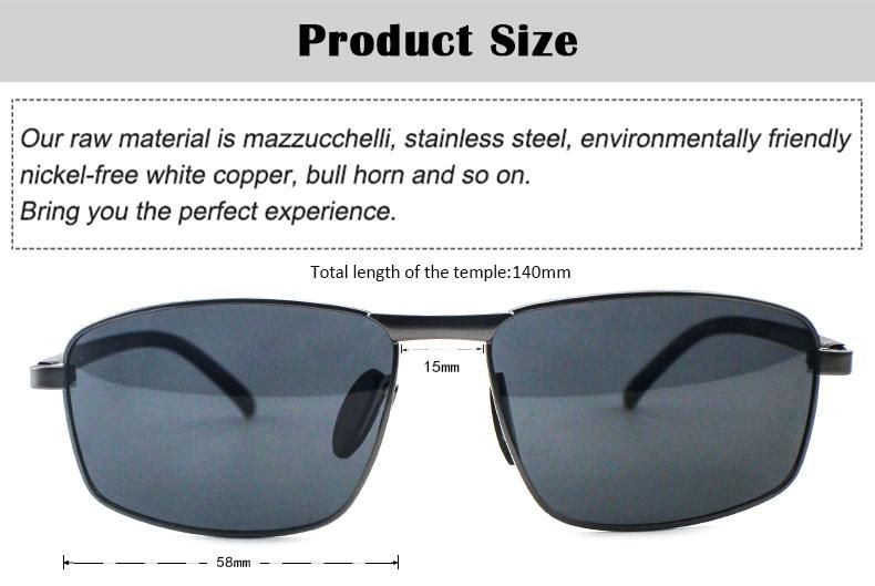 2021 Fashion Double Beam Design Stock Polarized Men Sunglasses