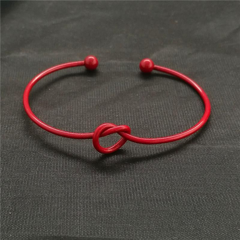 Fashion Jewelry Open Love Knot Bangle Rose Gold Bracelet