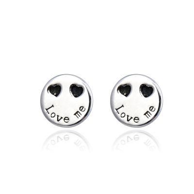 2022 Top Sale Solid 925 Sterling Silver Smile Stud Earring