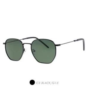 Metal&Nylon Sunglasses, High Quality Polygon Frame M9016-03