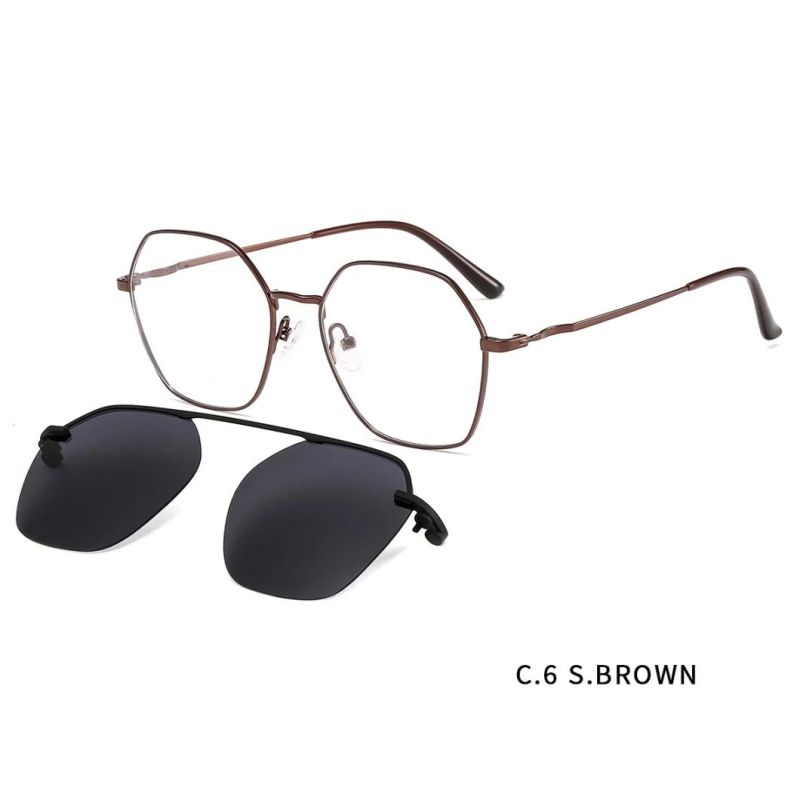Polarized Lens for Prescription Glasses Metal Polarized Clip on Sunglasses Magnet Clip on Sunglasses