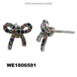 Hot Selling Bow 925 Sterling Silver Earring