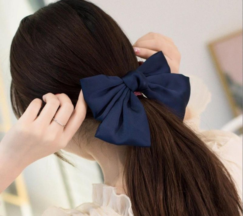 New Arrive Elegant Silk Bow Hair Clips Hair Pins for Girls