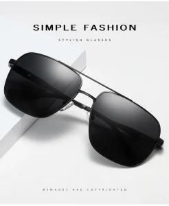 Factory Wholesale Men Driving Polarized Sunglasses Spring Temple Glasses