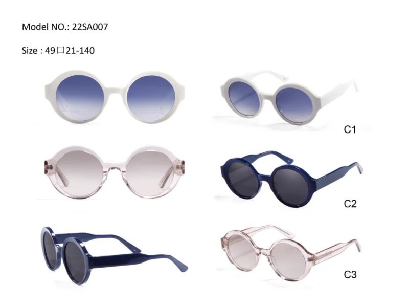 Fashion Oversized Sunglasses Women Round Shape Circle Sun Glasses for Women Large UV400 Cr39 Sunglasse