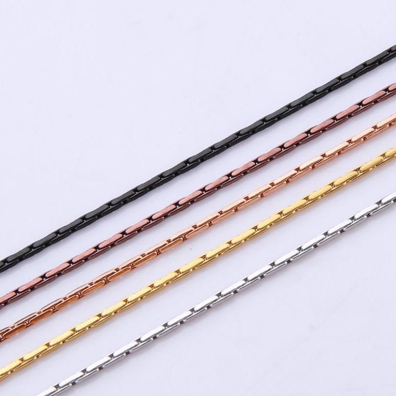 Men′s Jewelry Square Boston Link Chain for Necklace Bracelet Design