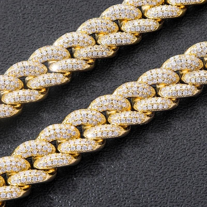 Hip Hop Diamond Iced out Cuban Link Bracelets Jewelry