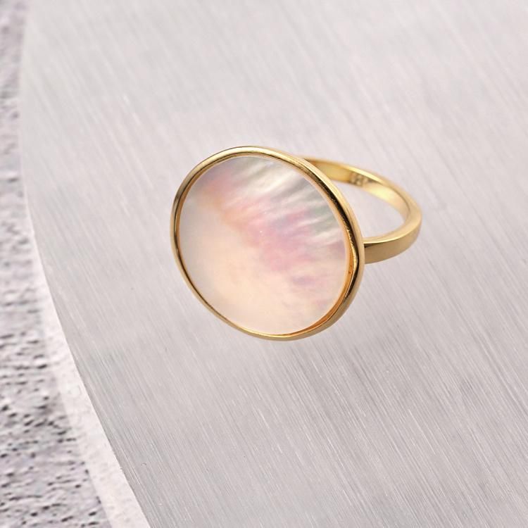 Gold Plated 925 Silver Fashion Accessories Luxury Elegant Jewellery Beauty Fashion Jewelry 2022 Trendy Women Fine Ring