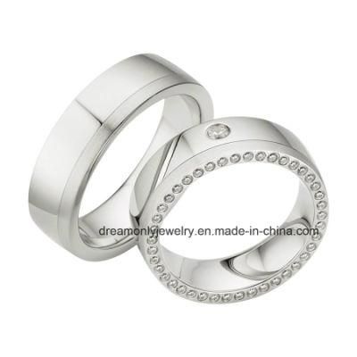 Full Stone Circle Stone Luxury Wedding Ring Finger Ring