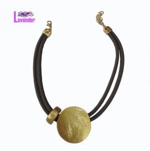 Wholesale Fashion Jewelry with PU Cord Necklace for Women Bijoux