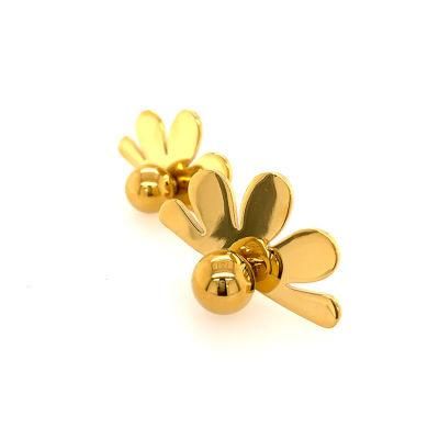 Daisy Flower Stud Summer Gold Earrings for Women