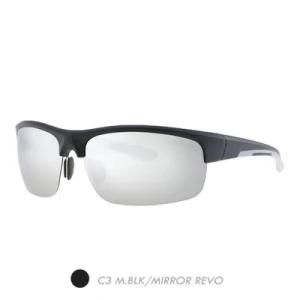 PC Polarized Sports Sunglasses, Fashion Plastic Half Frame Sp8004-03