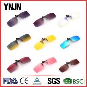 Ynjn Polarized Rimless Square Clip Sunglasses