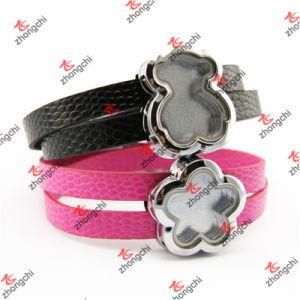 Wholesale Slide Leather Strap Band Wrist Lockets for Fashion Gifts (SWL50919)
