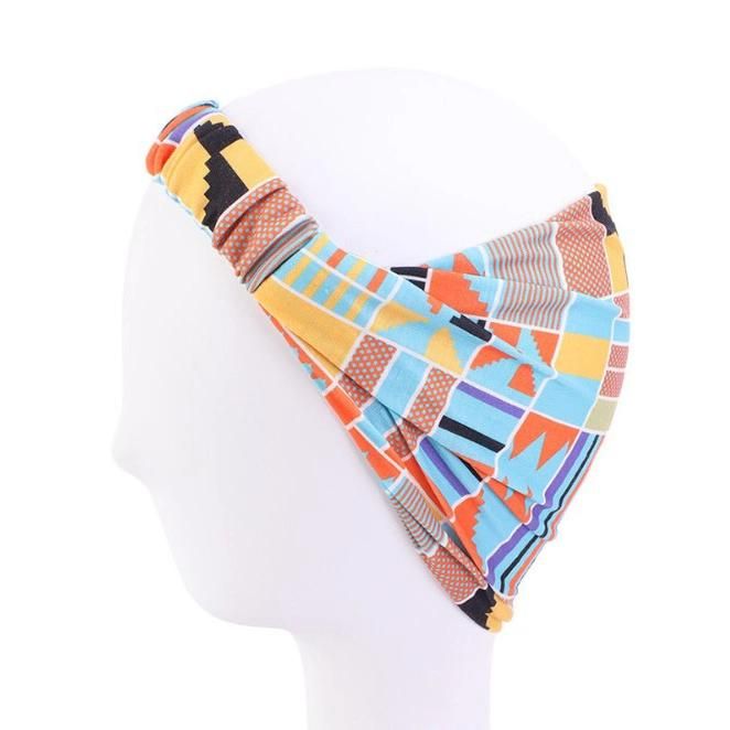 Sports Yoga Headband Absorbing and Anti-Perspiration Printed Wide Brim Head Band