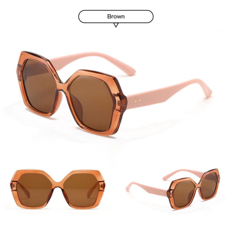 2022 Hot Sale Men and Women Fashion Trend Popular Colorful Oversized Square Frame Outdoor Travel UV400 Sunglasses