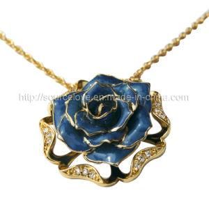 Gift-24k Gold Rose Necklaces (XL011)