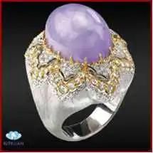 Christmas Gifts Bali Jewelry Bright Novelty Design Amethyst Ring