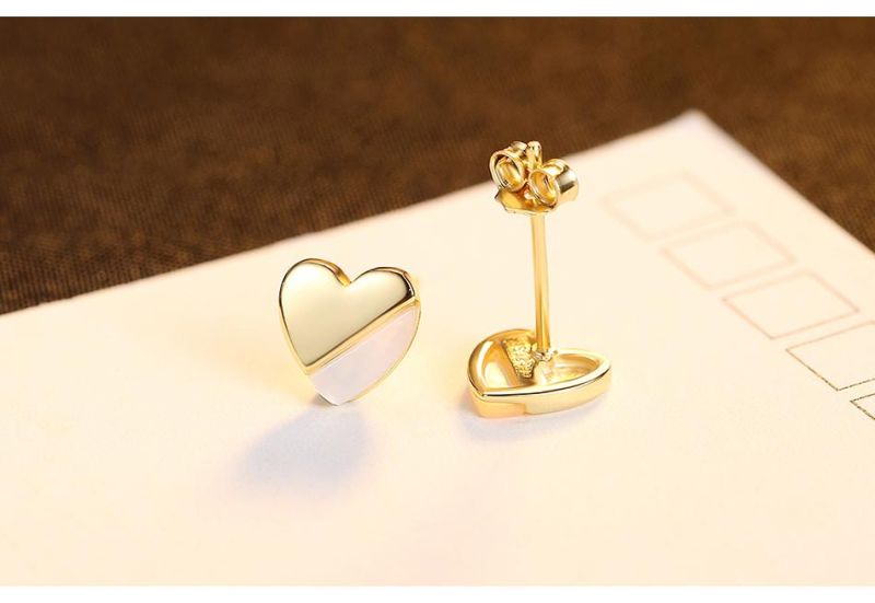 Earrings Korean Style Generous Copper Silver Pin Ear Stud
