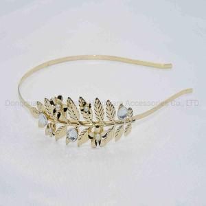 Gold Plated Olive Branch Headband Fashion Hair Accessories