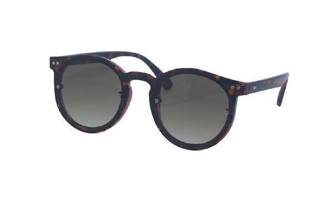 Classic Combination Leopard Print Round Frame Men Sunglasses