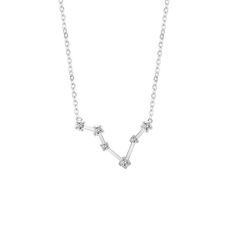 Manufacturer Custom None Tarnish Fashion Jewelry High Quality Stainless Steel with Zircon Celestial Necklace Chain jewellery
