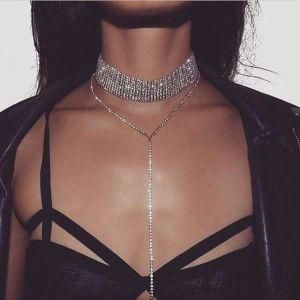 Rhinestone Choker Necklace 2017 Luxury Statement Crystal Chokers Necklaces