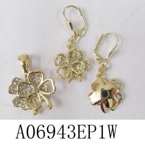 2015 Newest Butterfly Jewellery Set 14k Jewellery Set (A06943EP1W)