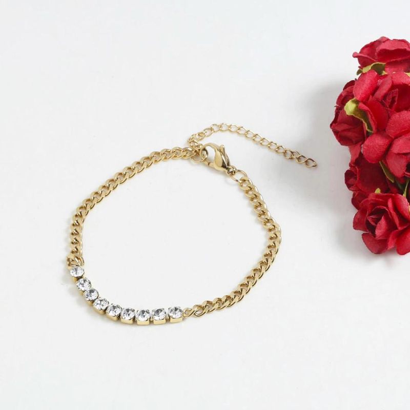 Manufacturer Custom Copper Jewelry High Quality Anti Tarnish jewellery 18K Bracelet Stainless Steel Personalized Lock Bracelet