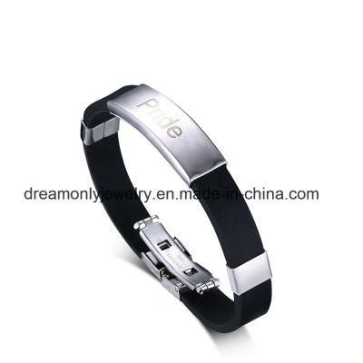Pride Steel Bracelet New Stainless Steel Black Plate Bracelet