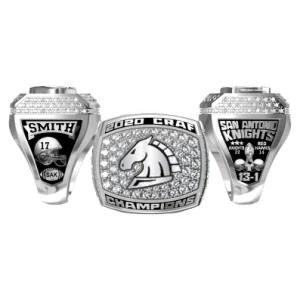 Customized Football Championship Rings for Players with More Stones