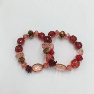 Fashion Garnet Beads Bracelet with Different Shape Simple Acrylic Jewelry