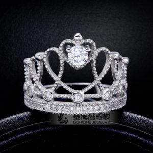 Fashion Elegant Queen Crown Ring in 925 Sterling Silver