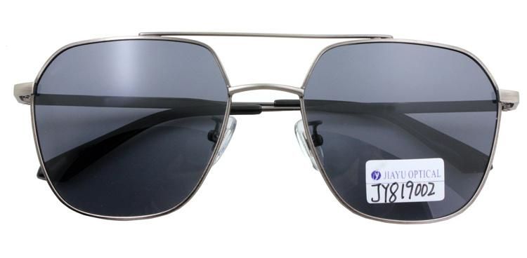 Most Popular Trendy Italy Designer Double Bridged Metal Unisex Sunglasses