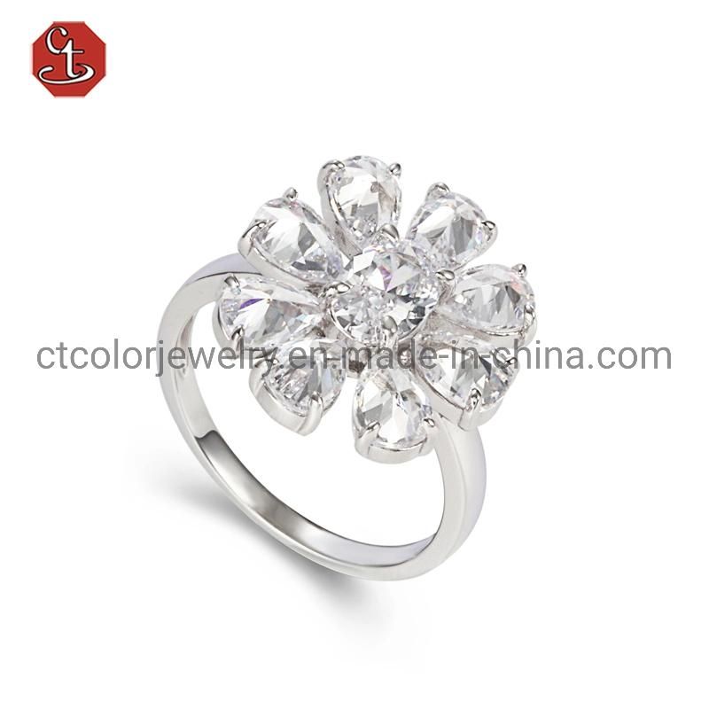 Fashion 18K 14K Gold Plated Fashion Wedding Stainless Steel Silver Man Finger Rings Design Engagement Jewelry