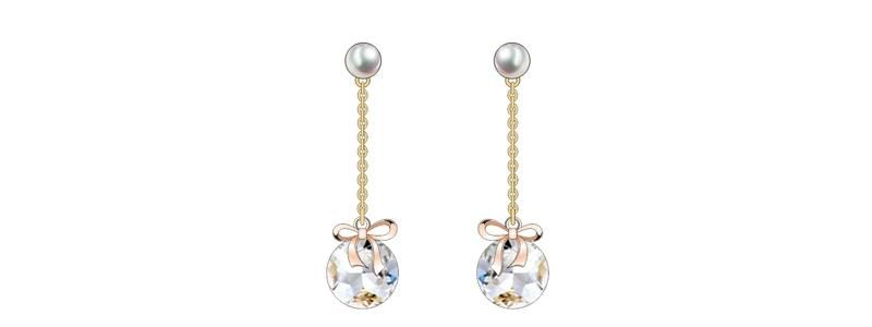 Factory Wholesale Rose Gold Crystal Ball Gift Essential Jewelry Set