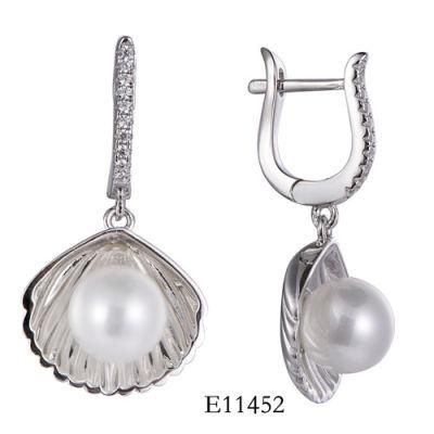 Fashion Jewelry Silver Pearl Earring