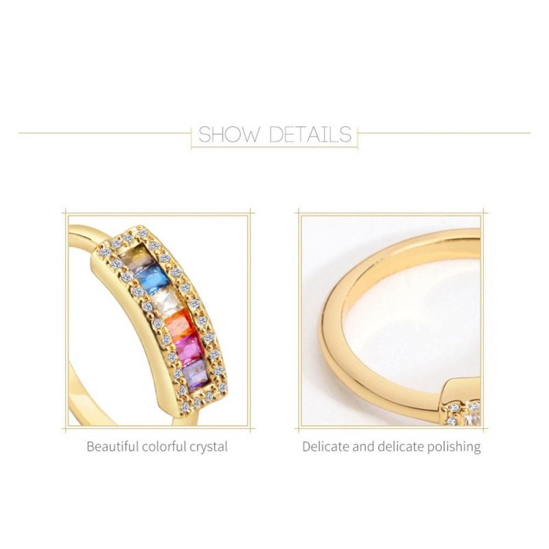 Imitation Jewelry Rainbow Brass Rings for Window Display